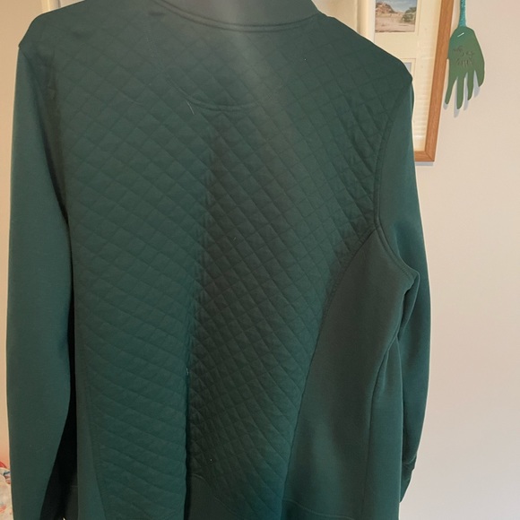 Llbean quilted sweatshirt zip up. Size 1x - Picture 3 of 3